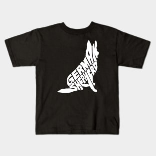 German shepherd white Kids T-Shirt